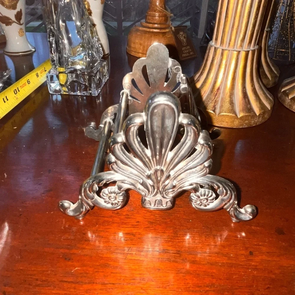 Silver Plate Knife Rest - Italy Silverplate Knife Holder - Vintage Knife Rest